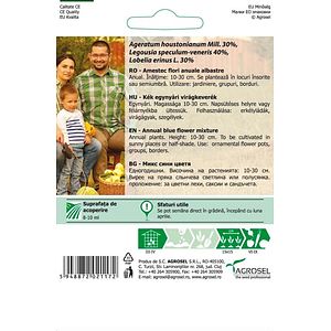 Seminte amestec flori anuale albastre  Agrosel
