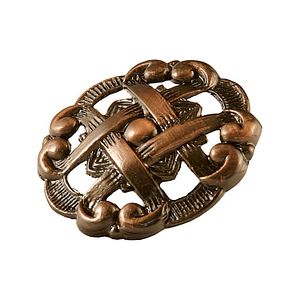 Buton usa, 37 x 20 mm, metal, cupru