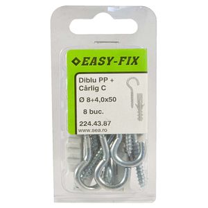 Diblu cu surub SEA, 8 x 40mm, 8buc