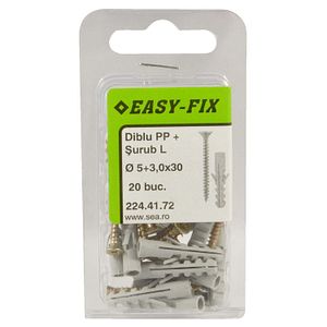 Diblu cu surub SEA, 5 x 25mm, 20buc