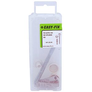 Set fixare pentru vas WC SEA DPL0690, otel zincat - plastic