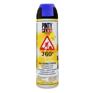Spray vopsea PINTYPLUS Tech, albastru fluorescent, 500 ml