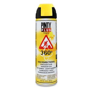Vopsea spray pentru marcaj PINTYPLUS Tech, galben fluorescent, 500ml
