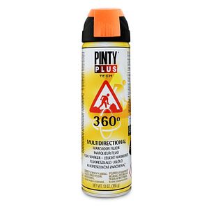 Vopsea spray PINTYPLUS Tech, portocaliu fluorescent, 500ml