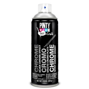 Vopsea spray PINTYPLUS Art&Craft, efect crom, 400ml