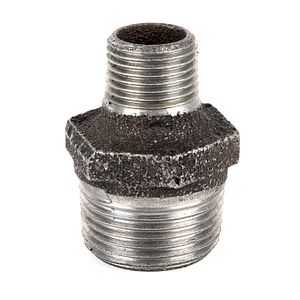 Reductie BERG MONTANA FITTINGS, exterior - exterior, 1/2", metal, negru