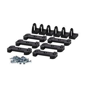 Fixari ornamente cuptor Unika, plastic, negru, 6 bucati