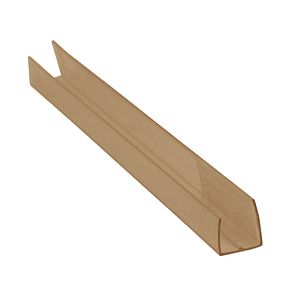 Profil policarbonat, 210 cm, 6 mm, LPU bronz