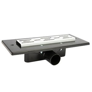Rigola dus NIKIPLAST-M 01623, inox, 406 mm, H 95-115mm, D 50mm