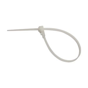 Colier reutilizabil, alb, 200 x 4 x 8 mm, 50 bucati  Strohm
