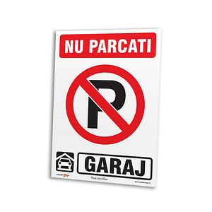 Indicator Nu Parcati Garaj, 20 x 30cm