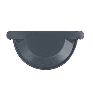 Capac jgheab D 150 mm, gri Bravo