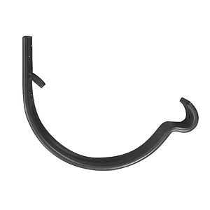 Carlig jgheab L 0.08 m, D 125 mm, gri  Bravo