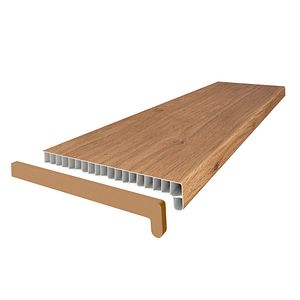 Capat glaf interior VILO, PVC, 42 x 4.2 cm, stejar