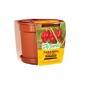 Set de cultivare Habanero Rosu, seminte ardei iute YURTA