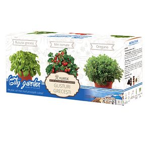 Set de cultivare plante aromatice YURTA, Colectia Mirodenii - Gusturi grecesti