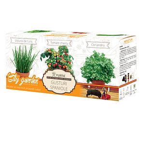 Set de cultivare plante aromatice YURTA, Colectia Mirodenii - Gusturi spaniole
