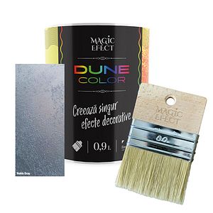 Vopsea acrilica pe baza de apa, gri inchis, 0.9L   Magic Efect Dune