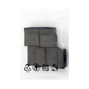 Alunecator u 38x19mm negru 8buc