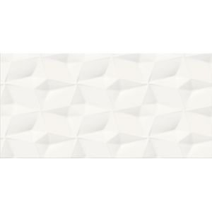 Fraianta interior Cersanit Perouso Honey Satin Monocolour, 29.7 x 60 cm, 1.25 mp/cutie, alb