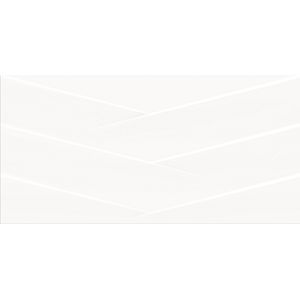 Fraianta interior Cersanit Perouso White Glossy Monocolour, 29.7 x 60 cm, 1.25 mp/cutie, alb