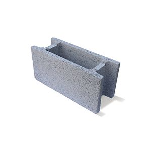 Boltar vibropresat de fundatie, 50x20x24 cm, SYMM 123, gri Symmetrica