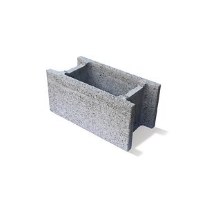 Boltar vibropresat de fundatie, 50 x 25 x 24 cm, SYMM 124, gri Symmetrica