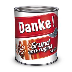 Grund pentru metal, gri, 2.5 L  Danke