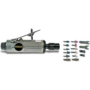 Biax cu kit de accesorii , drept, pneumatic, debit 170L/min., presiune 6 bari, gri  Stanley