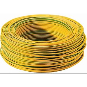 Cablu electric FY, 4 mmp, cupru rigid, verde galben, rola 25 m Maxicrop