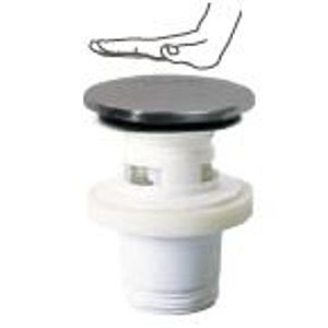 Ventil pentru lavoar WIRQUIN quick-clack, racord 1; 1/4, argintiu