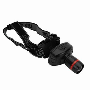 Lanterna frontala WELL, 60 lm, 1W, plastic, negru