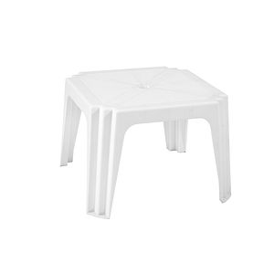 Masa terasa NAPOCHIM Aqua, 4 locuri, plastic, 64.5 x 64.5 x 44 cm, gri