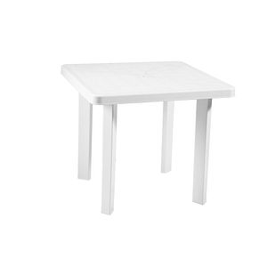 Masa terasa NAPOCHIM Garden Standard, 4 locuri, plastic, 80.5 x 80.5 x 70.5 cm, alb