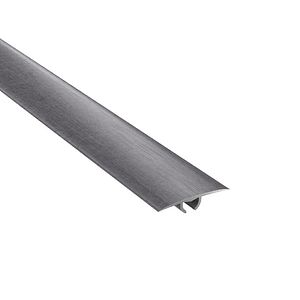 Profil de trecere GOODHOME, aluminiu, 93 x 3 cm, gri