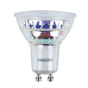 Bec LED, GU10, 35W, 3000K, plastic, model forma reflector directional  Philips