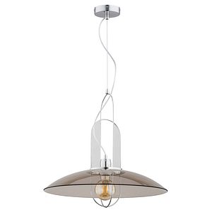 Lustra tip pendul Alfa Castro, 1xE27, 60W, IP20, gri