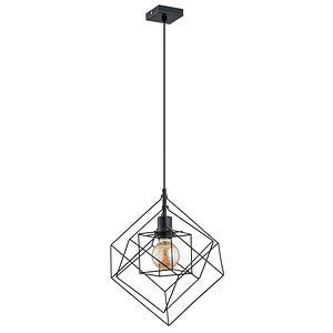 Lustra tip pendul Alfa Conti, 1xE27, 60W, IP20, negru