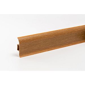 Plinta, PVC, 250 x 10 x 1.6 cm, stejar inchis