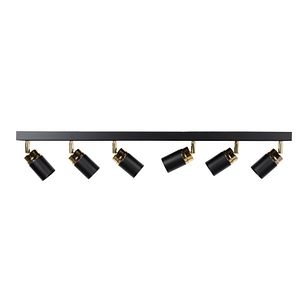 Sild Reno 6X8W Gu10 Negru Auriu