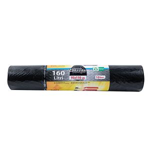 Saci menajeri ZOREX Pro, 10 buc, 160 l, negru
