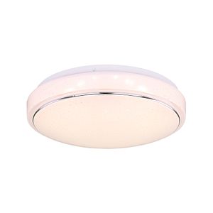 Plafoniera LED GLOBO Kalle 48408-18, 18W, 1300lm, 3000K, alb-crom