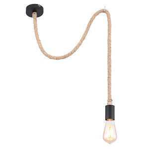 Lustra tip pendul, Negru, 60 W, 1 x E27  Globo Brown