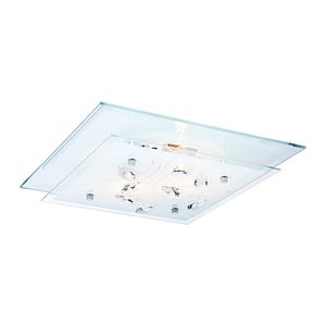 Plafoniera GLOBO LIGHTING Jasmina, 2 becuri incandescente, E27, 2 x 40W, alb
