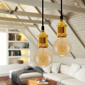 Lustra tip pendul, Auriu, 20 W, 1 x E27 Sanico Polux