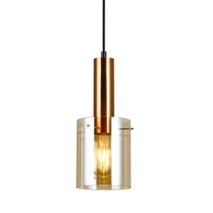 Lustra tip pendul, Negru/Alama, 40 W, 1 x E27  Italux Sardo