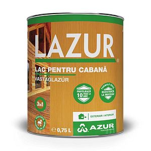 Lac pentru cabana, nuc, 0.75 L Lazur