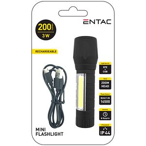 Minilanterna ENTAC EMFL-3W-COB-R, 3W, 200lm, IP44