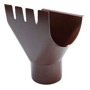 Racord jgheab burlan D 125, 90 mm, maro Bravo