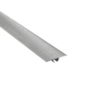 Profil de trecere GOODHOME, aluminiu, 93 x 3 cm, gri